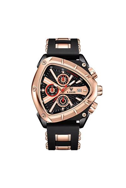 Store Polat Alemdar Saati Triangle Model Function Silicone Cord Waterproof Male Watch