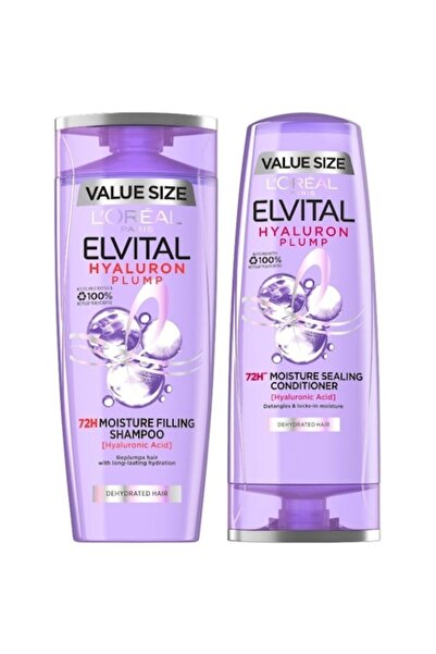 ELSEVE Hyaluron Plump Shampoo Pack 400 ml and Conditioner by Hyaluron Plump 200 ml