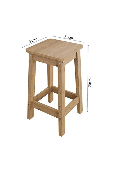 Bimossa Pablo G4912 4 Adet Sepet Tabureli Bar Masası Sepet Beyaz 4 Raflı Açık Depolamalı Çok Amaçlı Masa