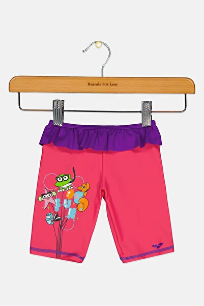 ARENA بنطال سباحة بطبعة جرافيكية للبنات الصغار، متعدد الألوان