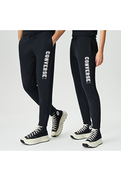 Converse All Star Single Screen Print Standard Fit Unisex Siyah Günlük Eşofman Altı