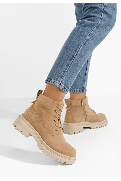 B T Shoes Αρβυλάκια γυναικεία Sedria Χακι