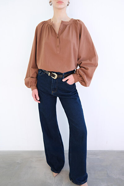 Touché Privé 100% Cotton Tunic with Drawn Collar