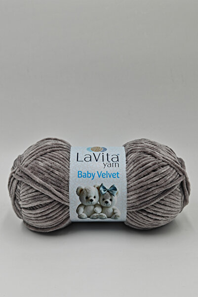 LaVita Yarn Baby Velvet Velvet Hand Knitting Yarn 100% Polyester 100Gr (6001 ...