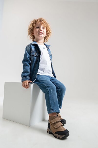 mnpc Erkek Çocuk Kum Hakiki Deri Suya Dayanıklı Anatomik Günlük Bot