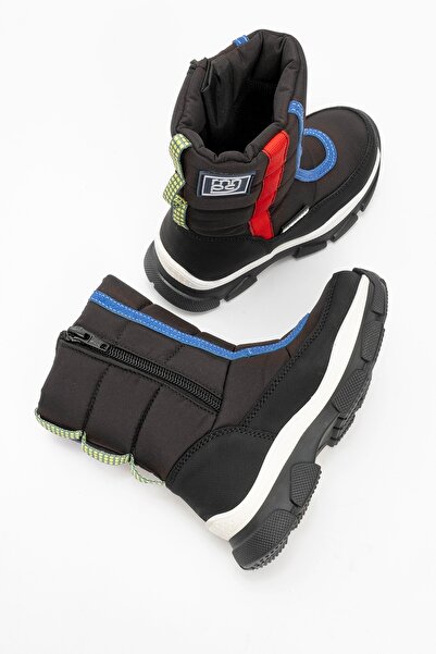 mnpc Erkek Çocuk Siyah Su Geçirmez Anatomik Günlük Bot