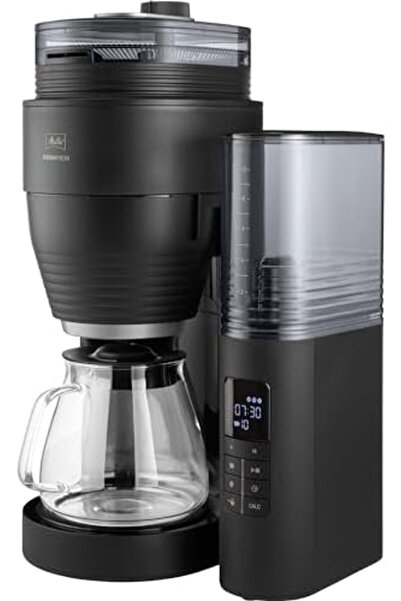 melitta Aromafresh X, New Filter Coffee Machine with Integrated Grinder & Glass Jug, Grind & Brew, 1