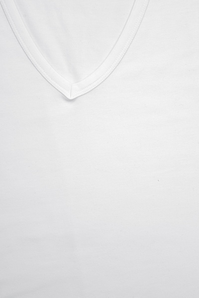 Kom Barny Men's V-Neck Zero Sleeve Cotton 2-Piece Undershirt Set