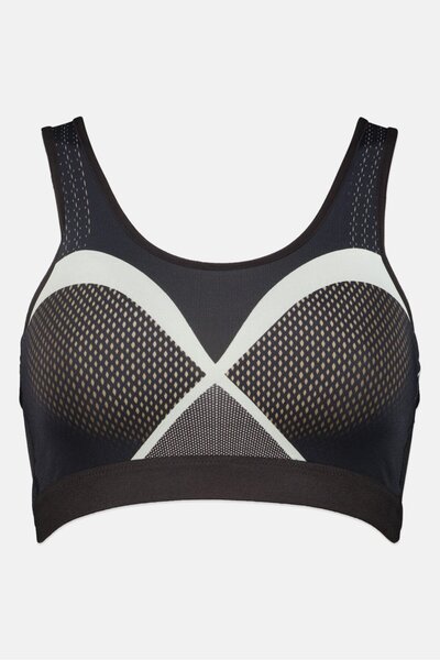 Triumph حمالة صدر رياضية مبطنة مطبوعة بالكامل للنساء، متعددة الألوان