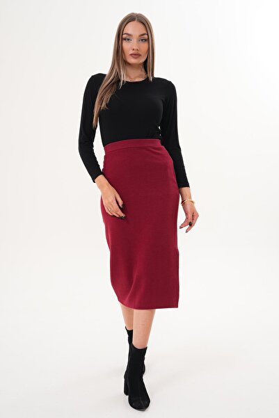 ŞİMAL Women's Thessaloniki Knitted Long Skirt 255054 -
