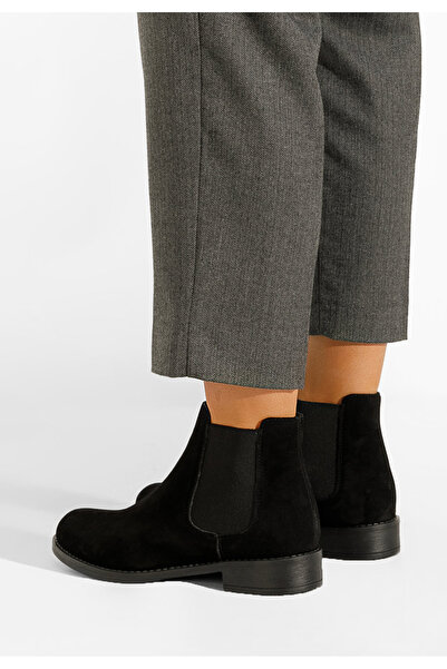 B T Shoes Μποτάκια Chelsea γυναικεία Μαύρα Campina V2