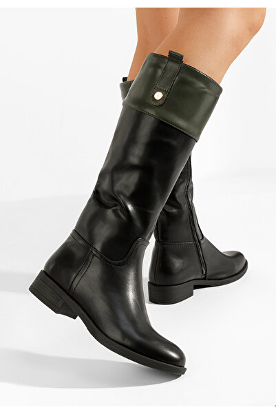 B T Shoes Černé dámské nízké kozačky Zerieva V4