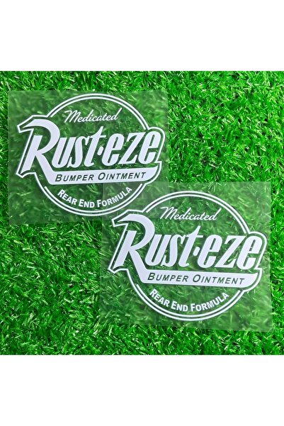 Choice5 ملصقات سيارة إبداعية من RUSTEZE، مقاس 15×12 سم، لون أبيض، قطعتان، مقا...