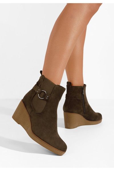 B T Shoes Μποτακια πλατφορμεσ Larimar πρασινο