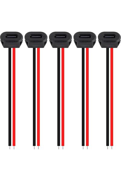 Choice3 5pcs black 5/10pcs Type-C Female Chassis Connector USB C Female Chass...