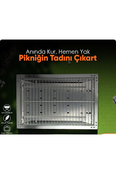 CYH MİRAÇ 40X30CM KATLANIR MANGAL ÇANTALI LAZER KESİM KÜÇÜK BOY