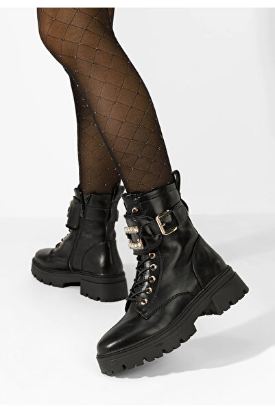 B T Shoes Bocanci dama Acasia negri