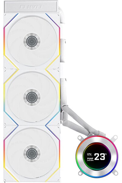 Lian Li HydroShift II LCD-C 360TL Kontrolcü Dahil Beyaz İşlemci Sıvı Soğutucu