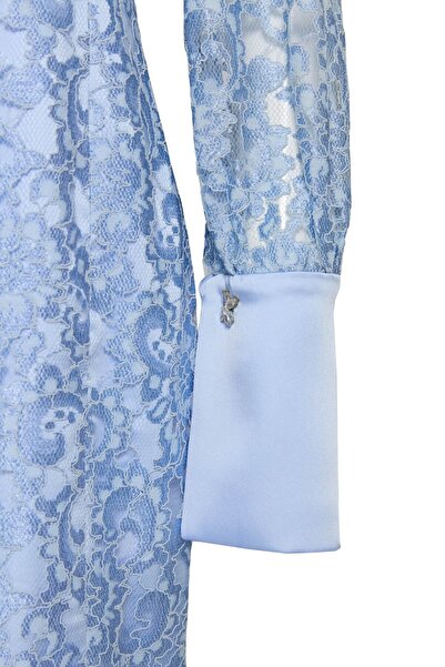 Pure Perfect Studio No35 Mavi Dantel Elbise