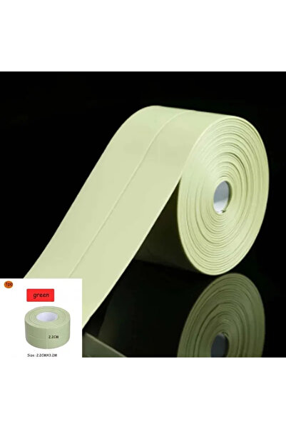 Choice 2.2 سم × 3.2 متر أخضر 1 لفة 1 لفة من شريط المطبخ المضاد للعفن والمقاوم...