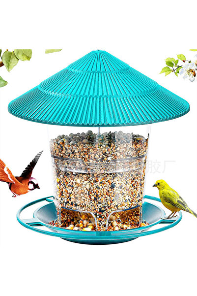Choice1 وحدة تغذية الطيور الخضراء، أداة تغذية أوتوماتيكية بالقدم، وحدة تغذية الطيور الخارجية، وحدة تغذية صمولة معلقة بفتحات متعددة