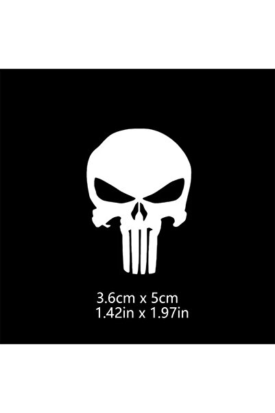 Choice3 White Skull Head Motorcycle Glow Stickers Waterproof Moto Helmet Deco...