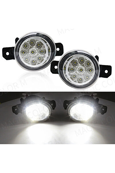 Choice3 مصابيح ضباب أمامية LED بيضاء عدد 2، مصابيح تشغيل نهارية أمامية للصدام...