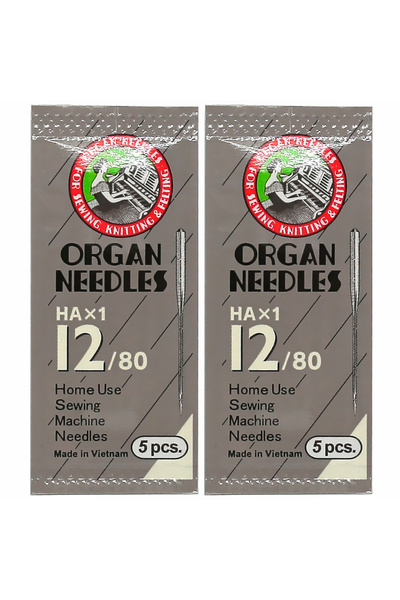 Choice1 12-80 عبوة من إبر ماكينة الخياطة المنزلية HAX1 لإبر ماكينة الخياطة Si...