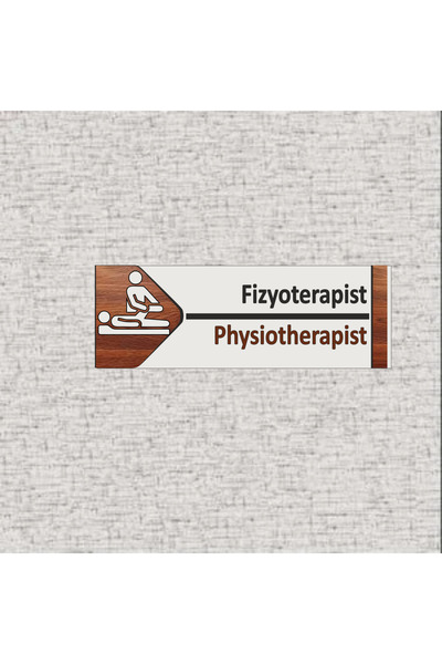 sıradışıhediyem Metal Fizyoterapist Ofis Oda Kapı İsimliği Yönlendirme Tabela...