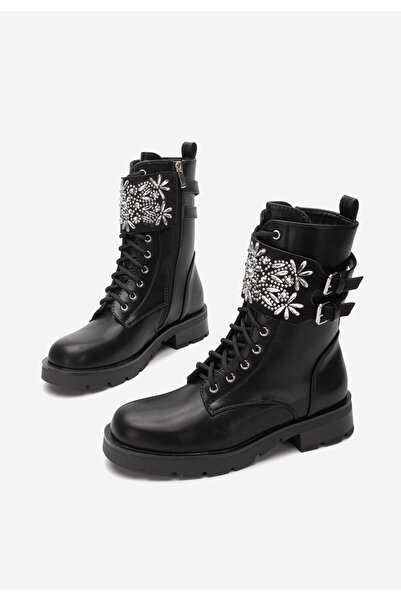 B T Shoes Αρβυλάκια γυναικεία Meghann V2 μαύρα