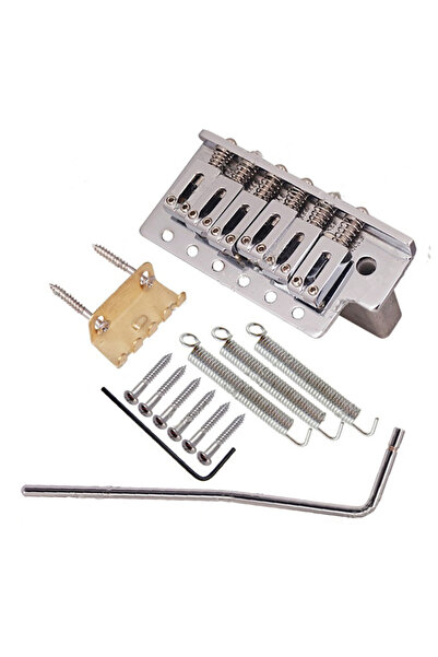 Choice1 chrome x 1 set A Set Of Left Handed Electric Guitar Bridge Saddle Sin...