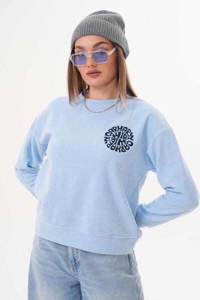 ŞİMAL Γυναικείο κεντημένο λεπτομερές πλεκτό φούτερ Σελανικής 255224 -