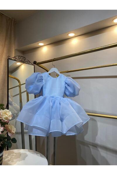 Laresse Balon Kollu Tokalı Kız Çocuk Abiye Elbise