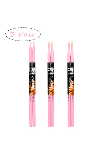 Choice1 3 Pairs IRIN Drumstick Jazz Drum 5A Solid Wood Pair Drum Sticks Percu...