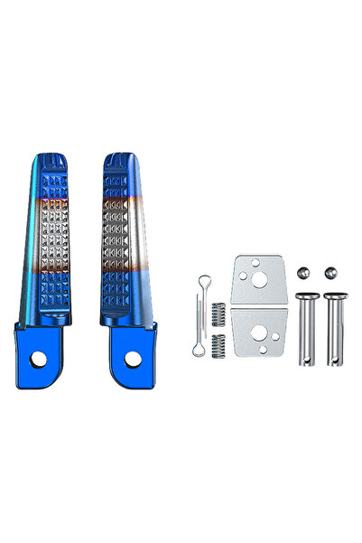 Choice APWIKOGER Blue Silver 1 Pair Foot Peg Anti-Slip Foot Rests Pegs Alumin...