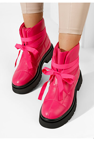 B T Shoes Fuchsiové dámské sněhule Sinelda