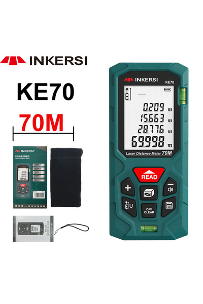 Choice KE70 70m INKERSI Laser Rangefinder Digital Tape Measure 40M/70M/120m H...
