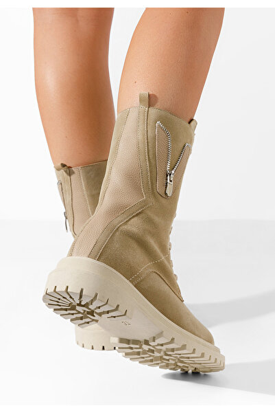 B T Shoes Αρβυλάκια δερματινα Kimmie V2 μπεζ