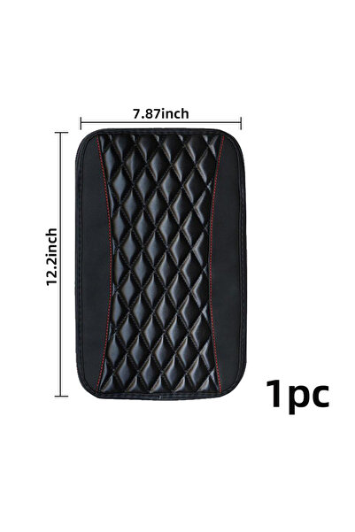 Choice4 غطاء مسند ذراع السيارة من الجلد الصناعي الأسود من فور سيزونز - سجادة ...