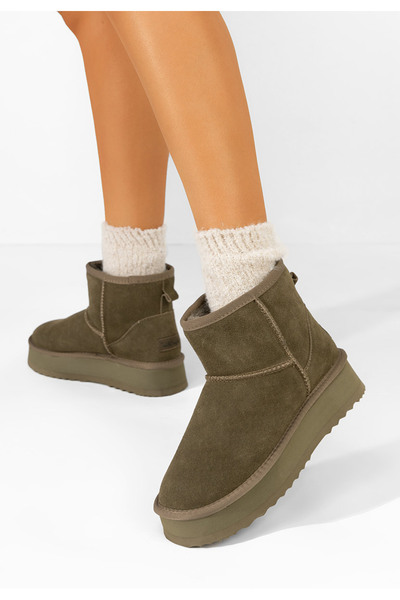 B T Shoes Μπότες τύπου ug Elvera πρασινο