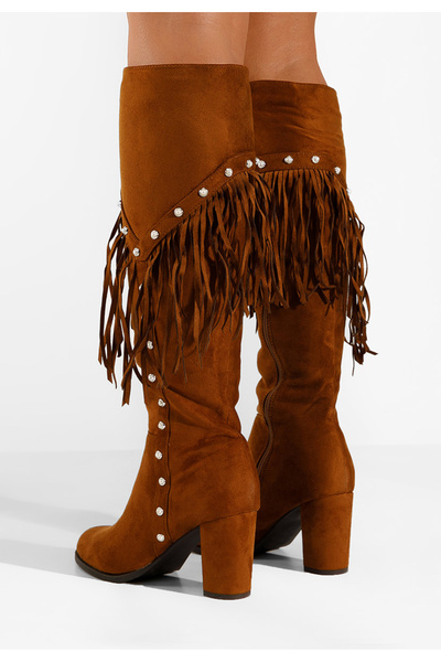 B T Shoes Μπότες με τακούνι ταμπά Proudly