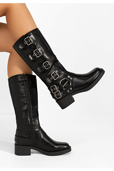B T Shoes Women's Carleen black boots