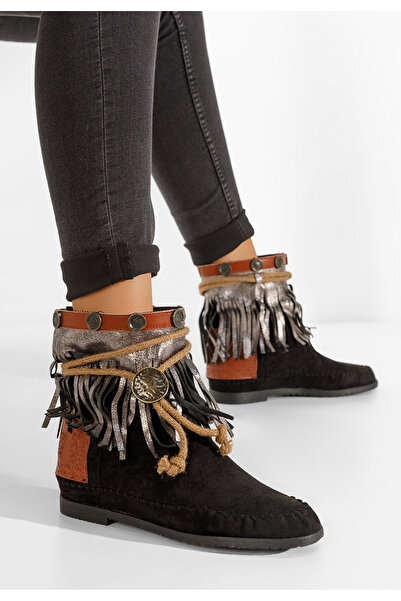 B T Shoes Γυναικείες Μπότες Μαύρα Peramora