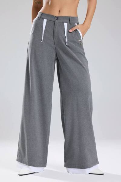 tw3 Ženske hlače sa detaljnim dizajnom i lošim šavovima