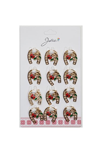 Danex Set 12 Brose Martisor Primavara Potcoava cu Ghiocel si Buburuza