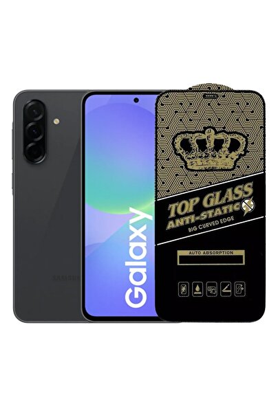 Samsung Tempered Glass Screen Protector for Galaxy A36, ESD Antistatic, Black Edges, Transparent