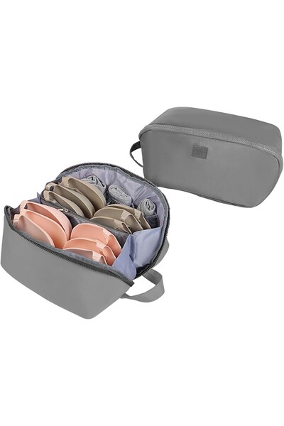 Flippy 3-in-1 Portable Lingerie Storage Bag, Gray, 23 x 13 x 13 cm