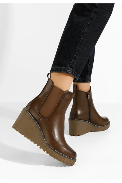 B T Shoes Μποτακια πλατφορμεσ Aleisa ταμπά