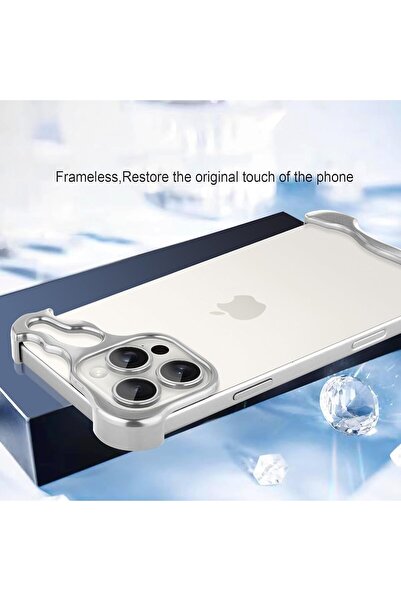 Flippy Metal Protective Case Compatible with iPhone 16 Pro Max, Flippy, Corner and Camera Protection, Silve