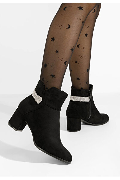B T Shoes Γυναικεία Μποτίνια Helme Μαύρα